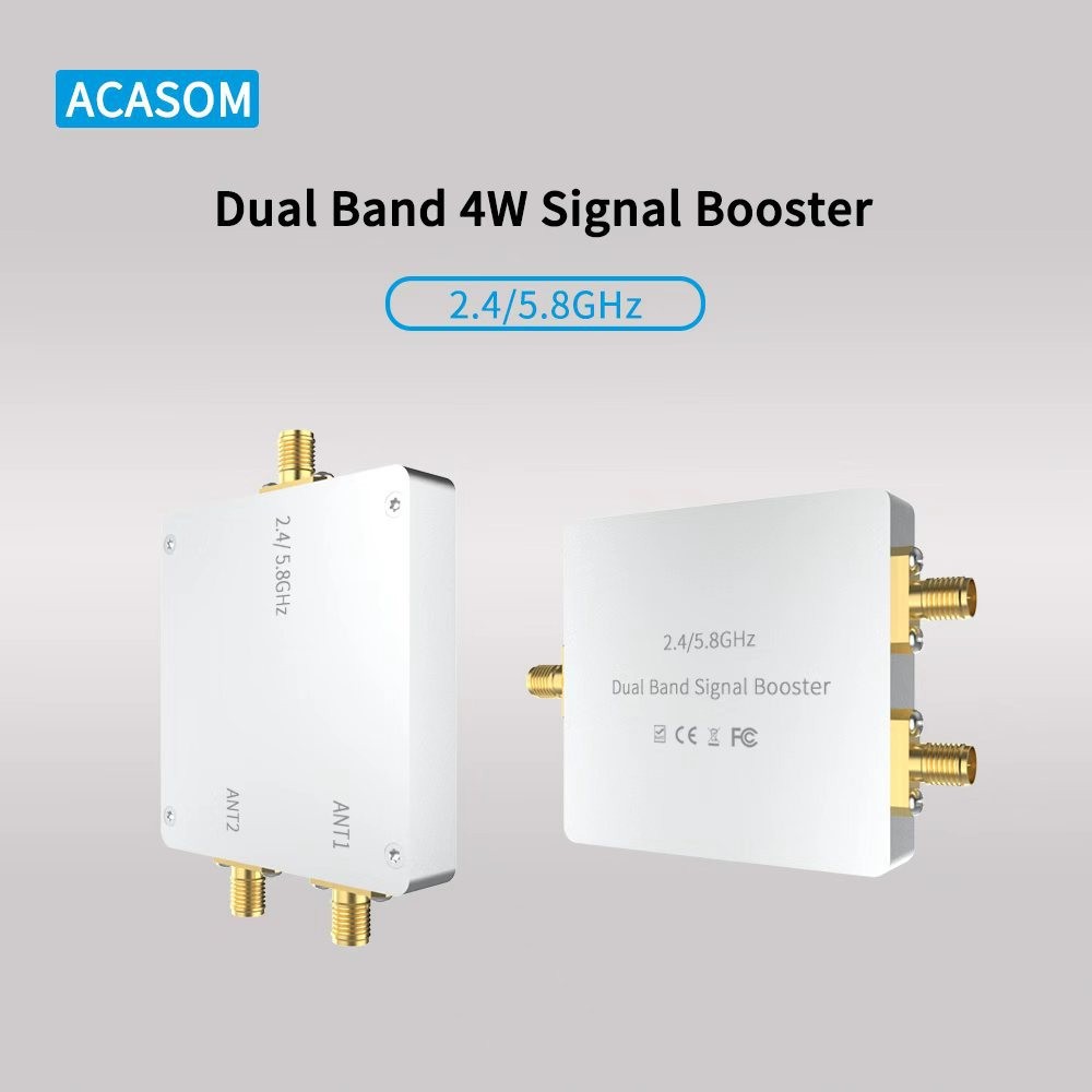 ACASOM 2.4GHz/5.8GHz单入双出双向信号放大器模块信号增强器现货