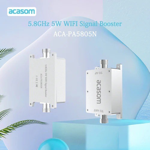 ACASOM5.8G 5WN头双向信号放大器信号扩展器信号增强器N头现货