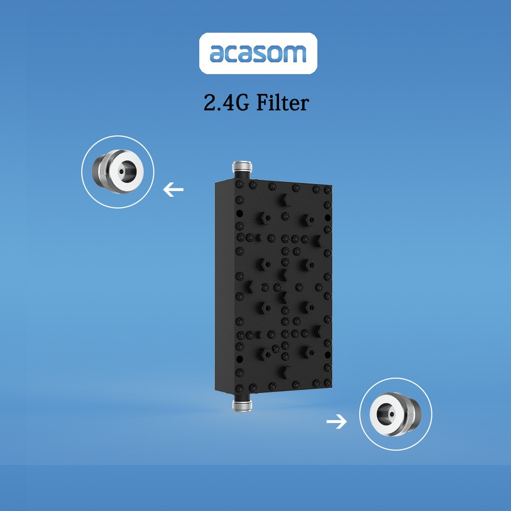 ACASOM2.4G滤波器手机信号频率2400-2485MHz高隔离槽式滤波器