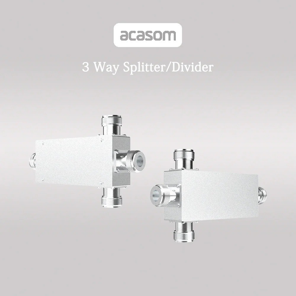 ACASOM微带功分器2.4G-5.8G功率分配器400-6000MHzN头三路功分器