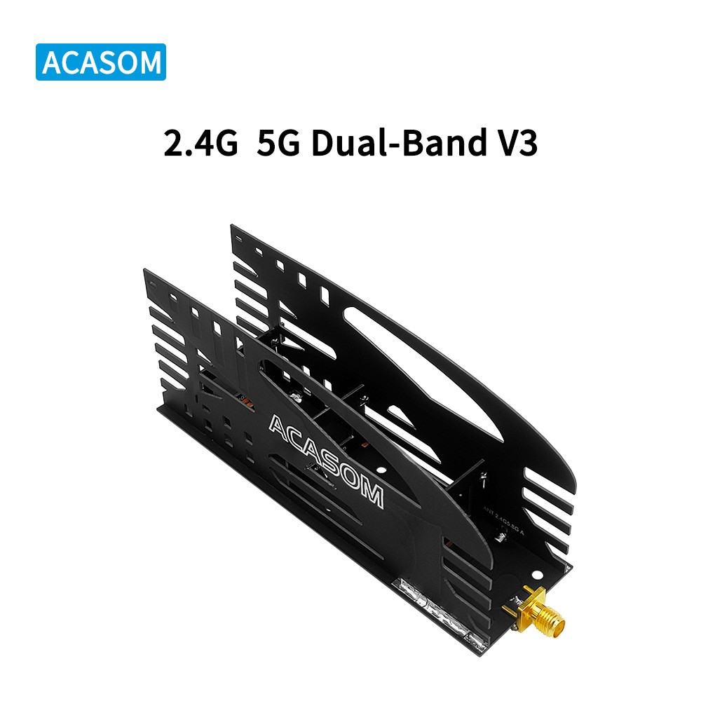 ACASOM双频收发天线2.4G/5.8G竞速机发射接收航拍信号增强天线