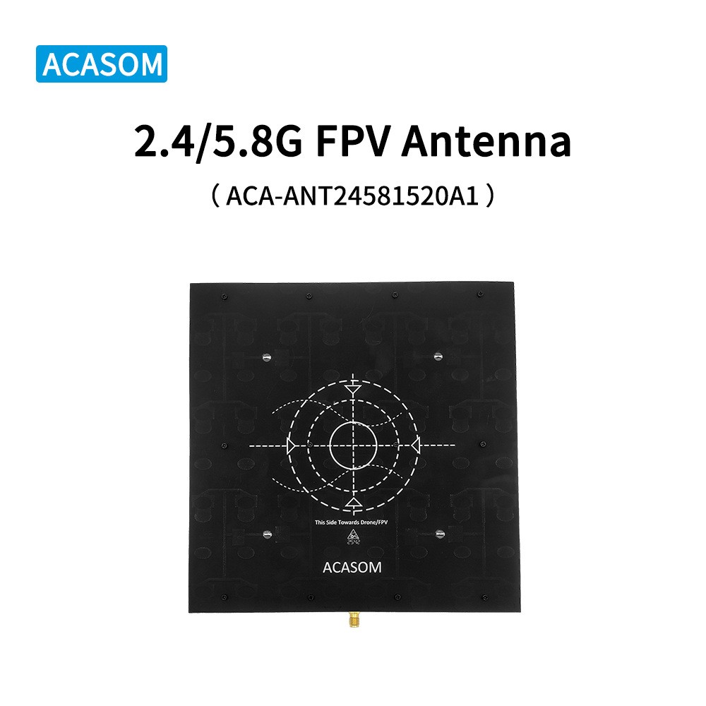 ACASOM 2.4G/5.8G高增益双频天线可用于极远距离FPV的15dBi和20dBi